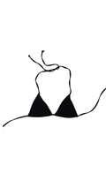 Ceniza Bikini Top Onyx